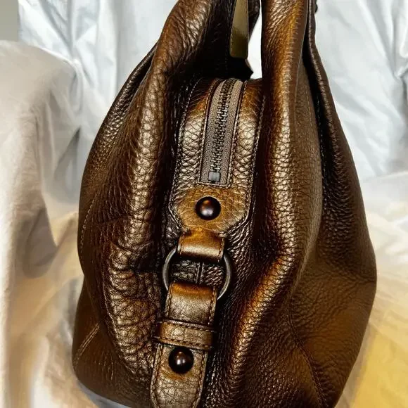 Coach Madison Maggie Bronze Metallic Leather Bag (Style 14313) - Picture 2 of 12